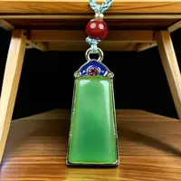 【孟总甄选】天然东陵玉无事牌高端吊坠