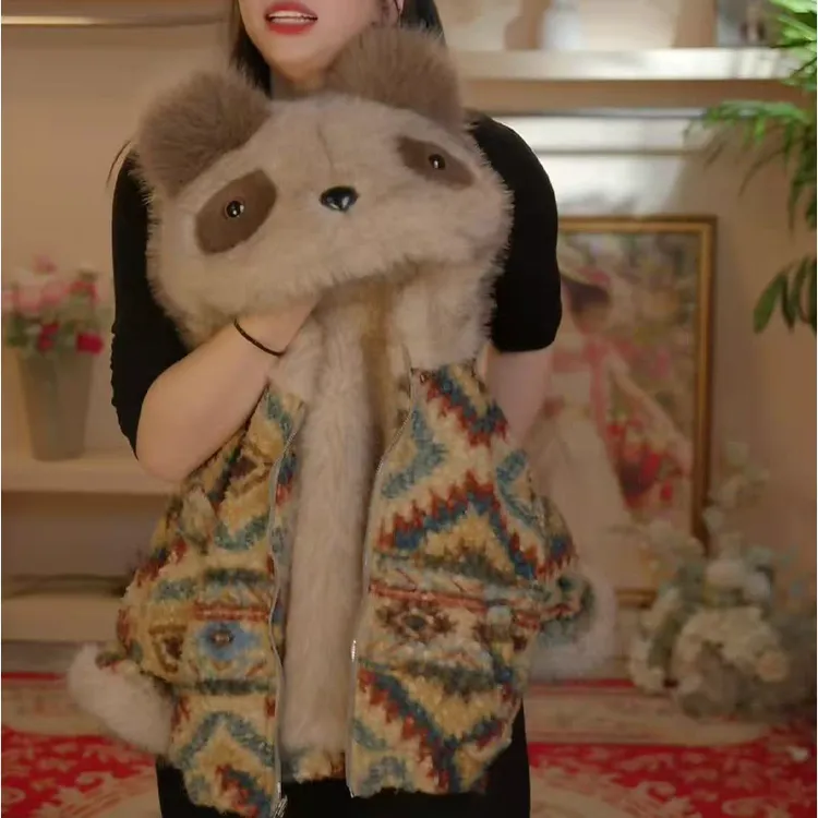 2025新款冬款儿童洋气时尚加厚保暖可爱外套儿童连帽上衣潮酷保暖