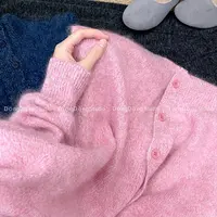 高高货！万人迷！【高领拉绒开衫】宽松长袖加厚保暖毛衣花纱外套9918