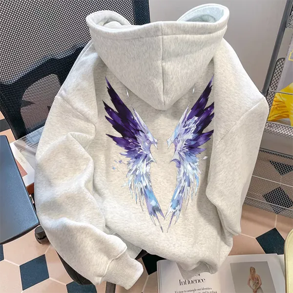 重磅500克纯棉宽松小众连帽卫衣vintage时尚加绒加厚欧美百搭酷帅