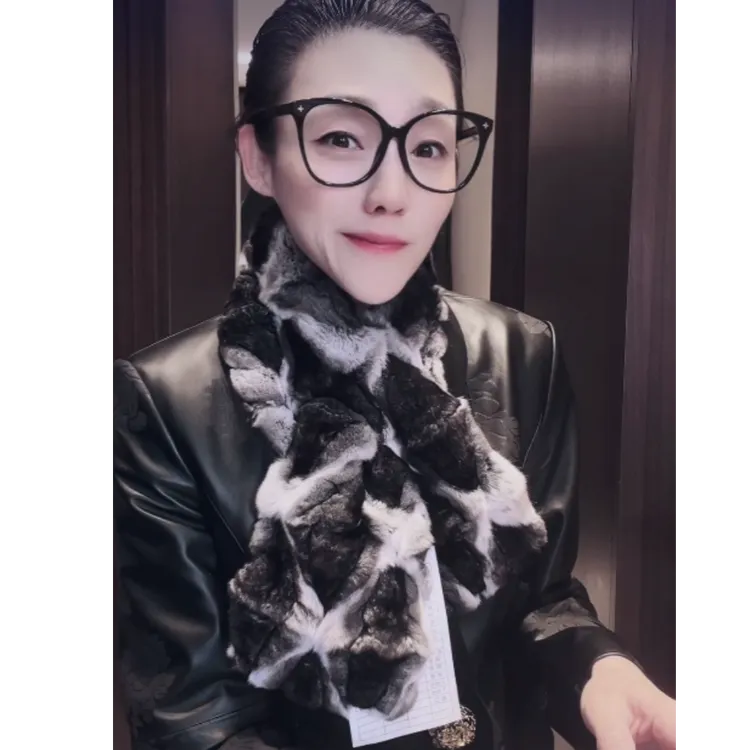 23姆米桑蚕丝 有头有尾 青子蓝 2xd  猫猫围巾 WJ0158