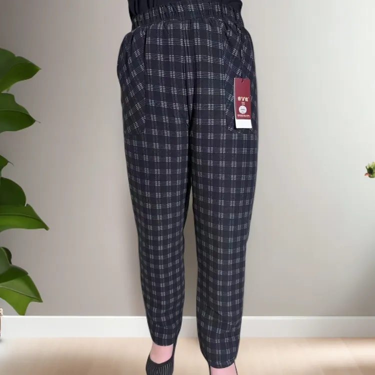 雅鹿内衣孝心妈妈裤羊毛加厚特厚护膝护腰大雪保暖裤高腰冬季加厚