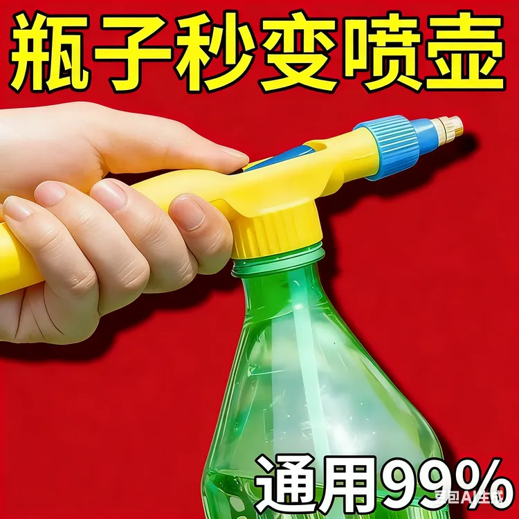 喷枪饮料瓶泡沫塑料制品打药浇水喷水压喷水壶浇花喷雾器消毒雾化商品图