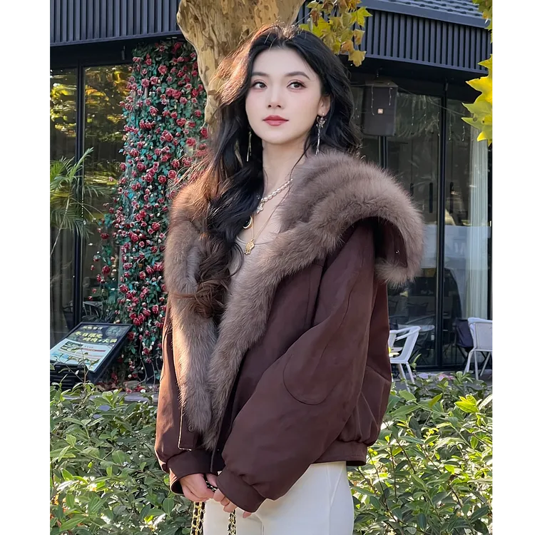 LA.Sheila“燕尾狐”狐狸毛90鹅绒皮草254-PC/1117-25666