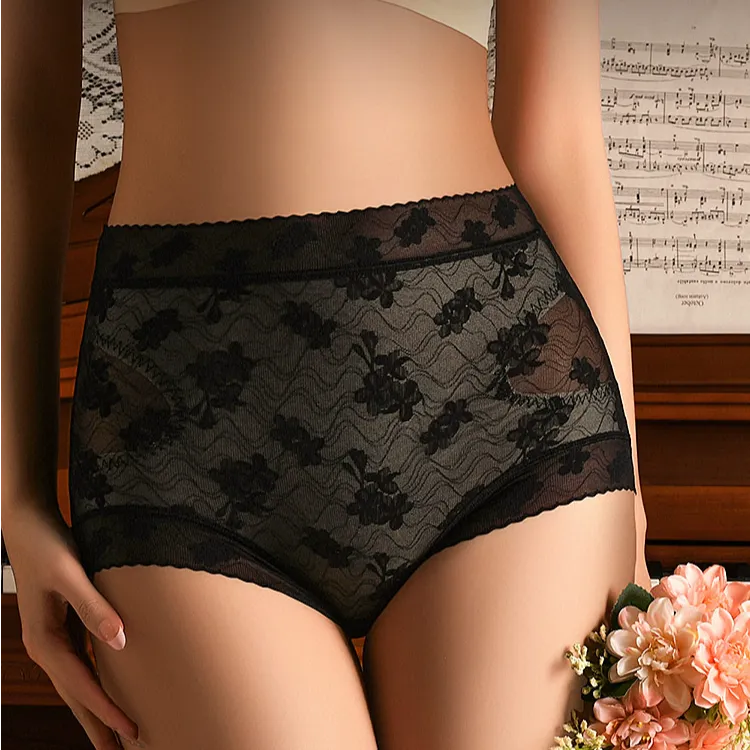 3【花魁女神裤】3条装复古国潮内裤女舒适透气性感蕾丝三角裤