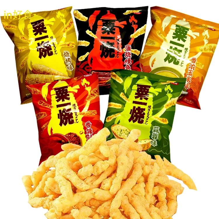 FOUR SEAS/四洲 粟一烧32g粟米棒玉米条多口味休闲零食小吃 8包