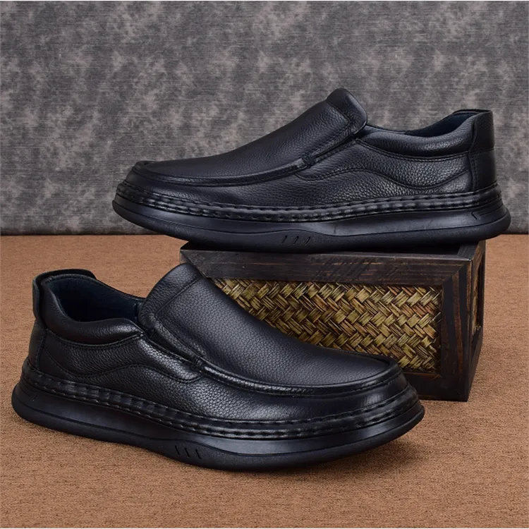 男款2025新款豆豆鞋商务百搭一脚蹬透气休加绒豆豆鞋