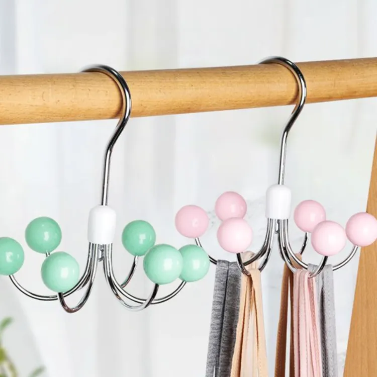 衣柜挂钩家用简约多功能收纳神器衣帽吊带6爪挂钩子