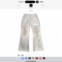 KLICKCLAK25AW 喷脏多袋炮弹双膝cargo微喇工装裤