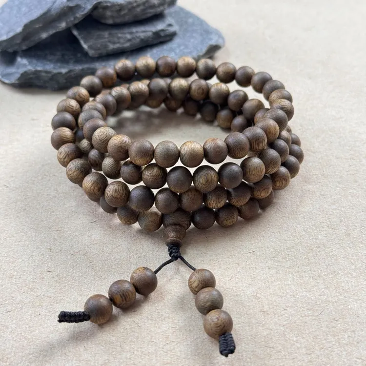 沉香8mm/圆珠多圈 奇楠沉香9分沉水浮手串多样性发一