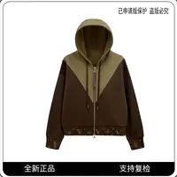 A1321时尚重工拼接连帽外套2025设计师气质上衣