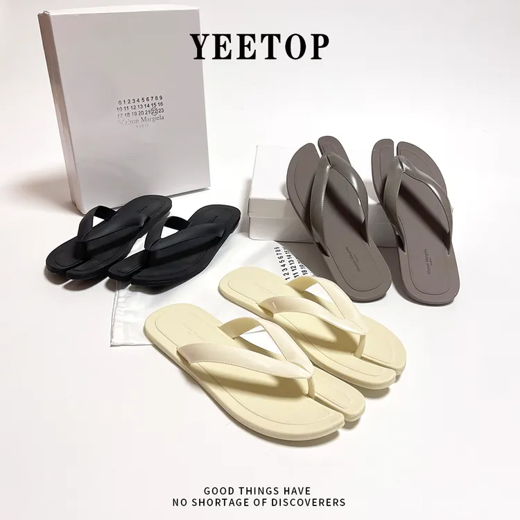 情侣款MM6分趾鞋外穿拖鞋韩版休闲风极简风休闲沙滩人字拖夹脚