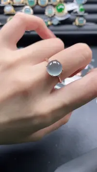 【闪购商品】翡翠戒指银S925镶嵌11111