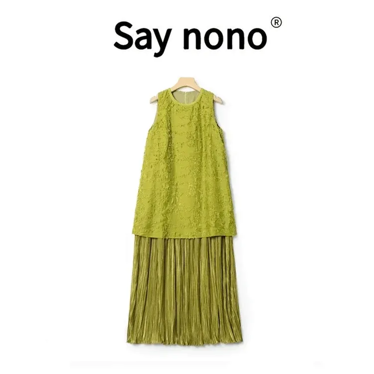 懒猫nonolSaynono高级简约舒适时尚休闲百搭连身裙LSQ2691