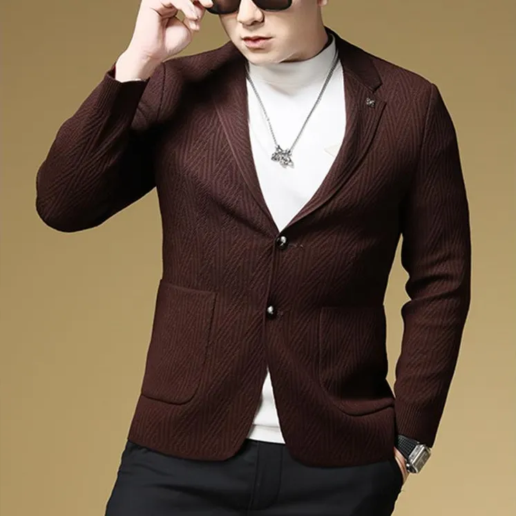 新款高级感潮牌痞帅男士西服2026春秋休闲西装外套男装便服男单西