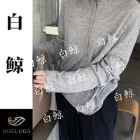 【白鲸】秋季圆领长袖套头时尚百搭宽松休闲2646