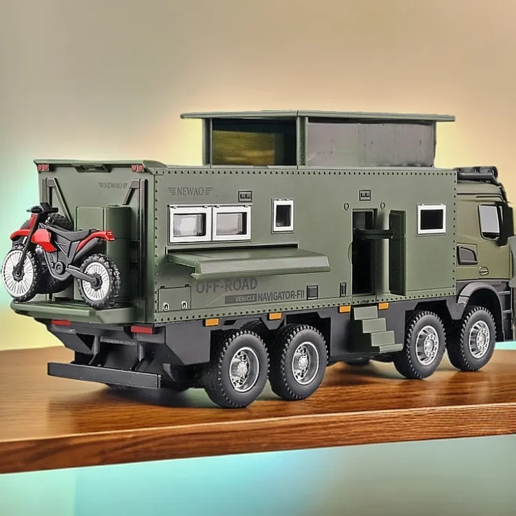 房车金属仿真合金车模越野车汽车模型摆件男孩玩具车