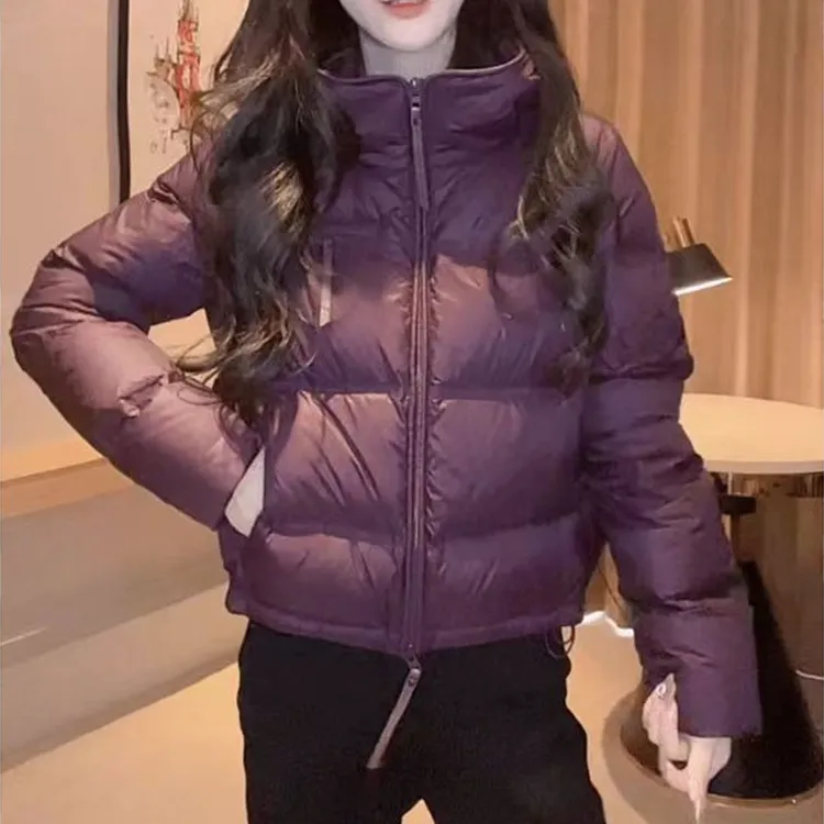 时尚潮流百搭宽松保暖简约感棉衣2025新款冬季棉服外套女装