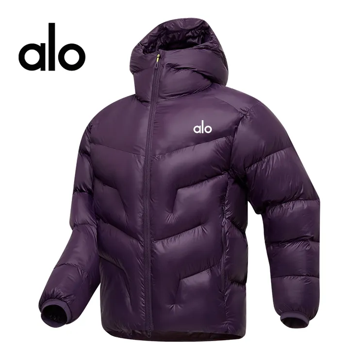 alo高品质加厚连帽防寒棉服外套抗风保暖棉衣外套加厚立体版型