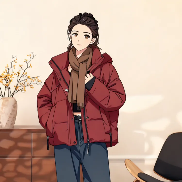 血亏宠粉福利 加厚连帽短款羽绒服 女    宽松休闲时尚百搭外套  