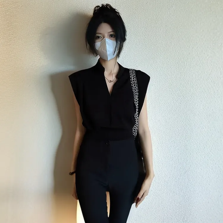 夏季百搭收腰上衣韩系复古衬衫裙子衣服五一旅游出街