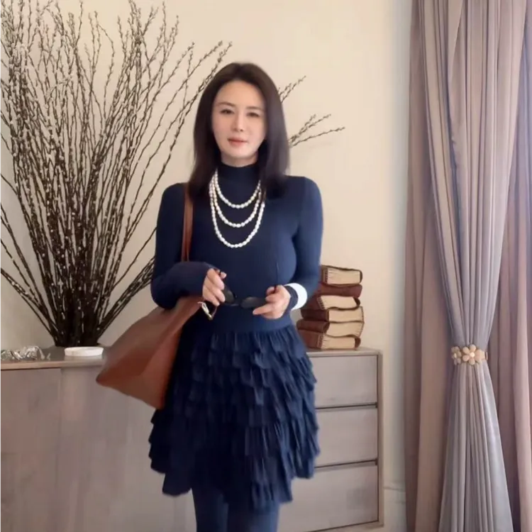 迷人的她连衣裙王璇原创设计