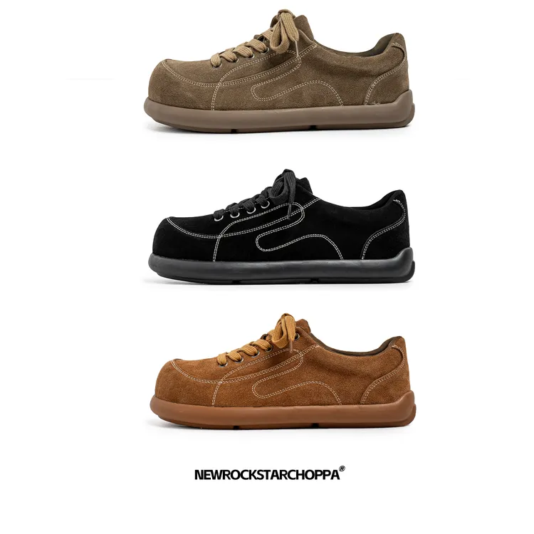 NewRockStarChoppa冬季小众男士百搭勃肯鞋 复古老钱时尚休闲鞋