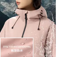 简约休闲女士冲锋衣外套