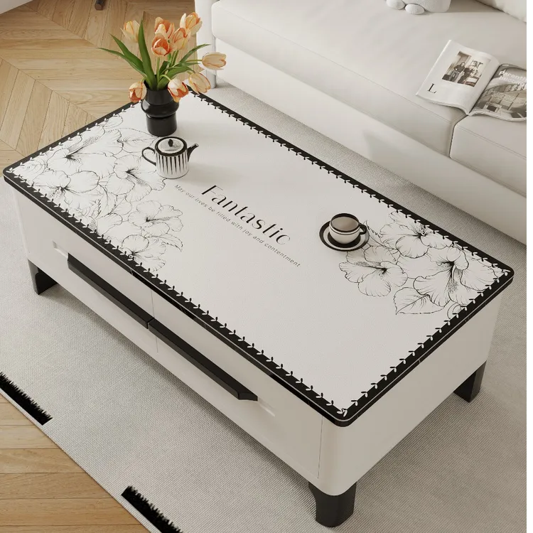 桌布防油防水又防烫茶几垫餐桌垫新款2025高档大气客厅桌面保护垫