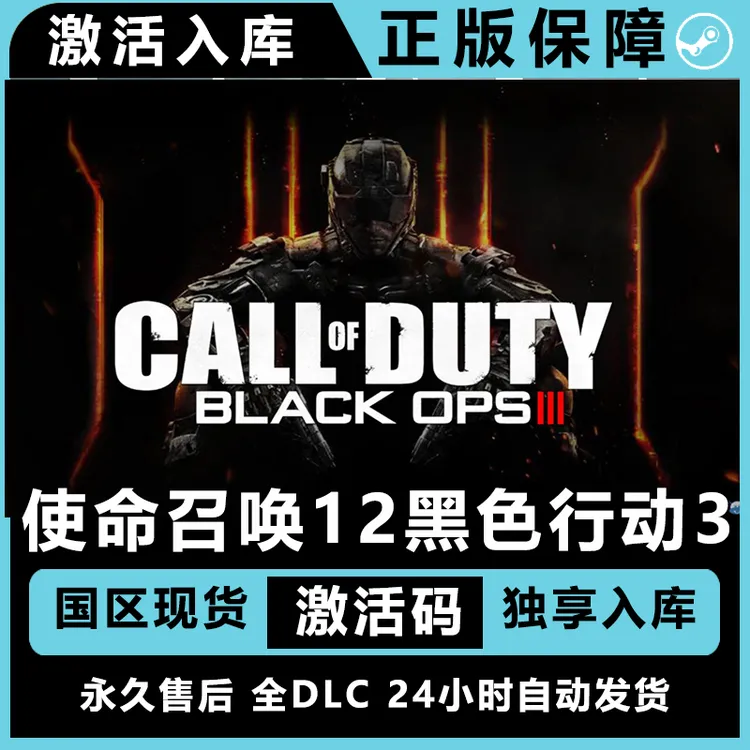 使命召唤12黑色行动3 使命召唤十二 cod12激活码 正版
