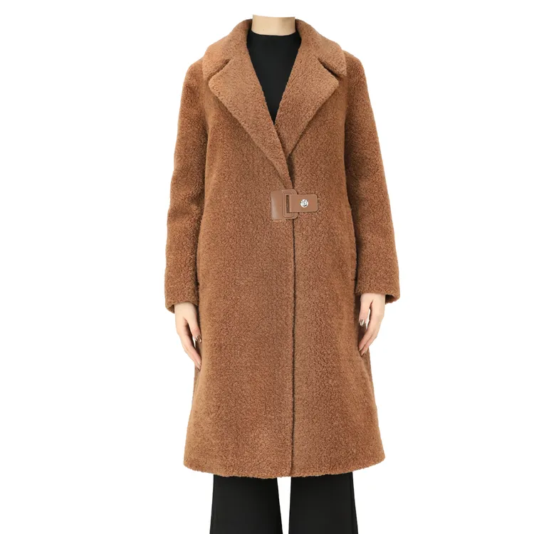 AM WEEKEND民族风秋冬长款毛呢外套时尚复古西装百搭DF8300100