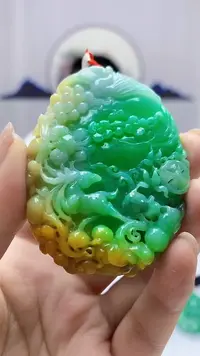 定制翡翠未镶嵌4812ms-毛货98鹿牌