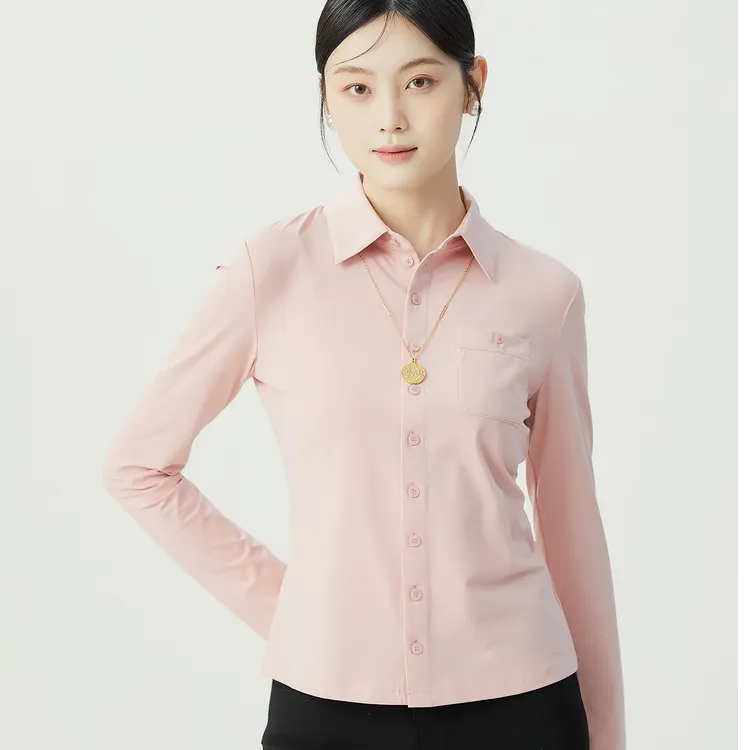 哥弟 简约时尚四季面料长袖衬衫衬衣女士通勤气质百搭1300820
