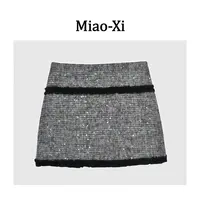 妙兮·LL冬季新款时尚休闲气质宽松设计款木耳边中式裙子*20253069