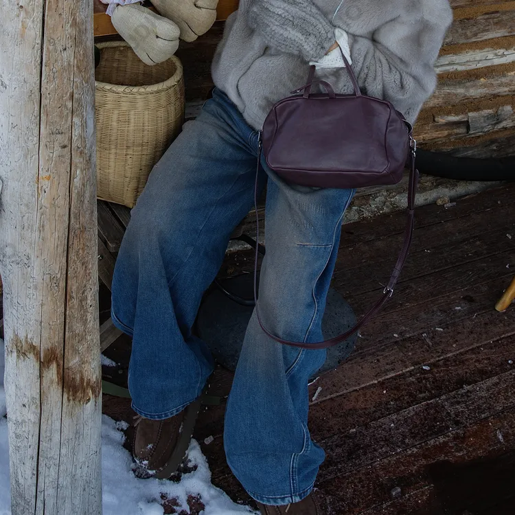 LIXIA【做旧蓝域】复古INS风做旧抓毛阔腿水洗高级感牛仔裤-D10382