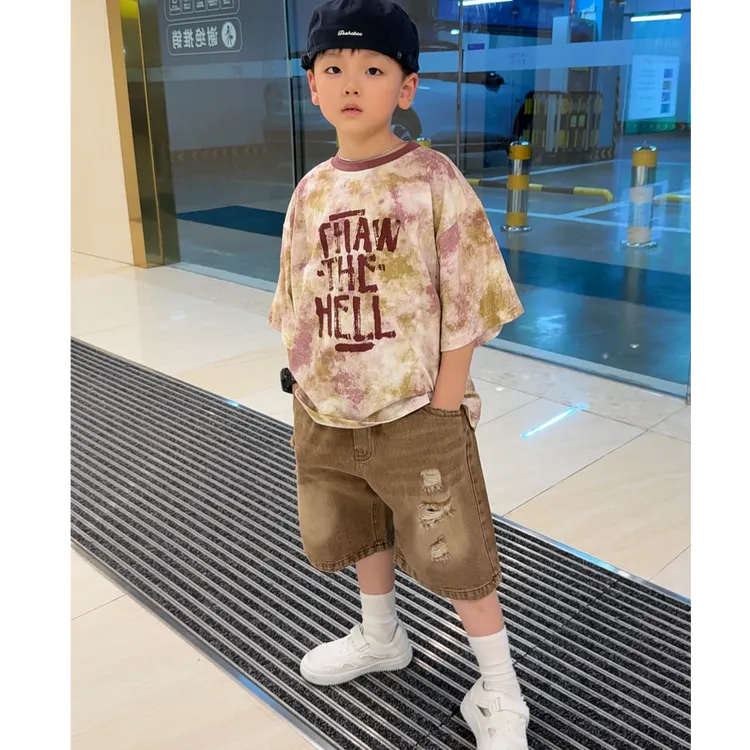 男童夏装套装帅气潮酷痞帅童装儿童服装2025年款衣服韩版大童洋气