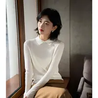 【糖糖专属】 宝藏针织系列 小翻领叠穿坑条打底毛衫ZYP760907AG