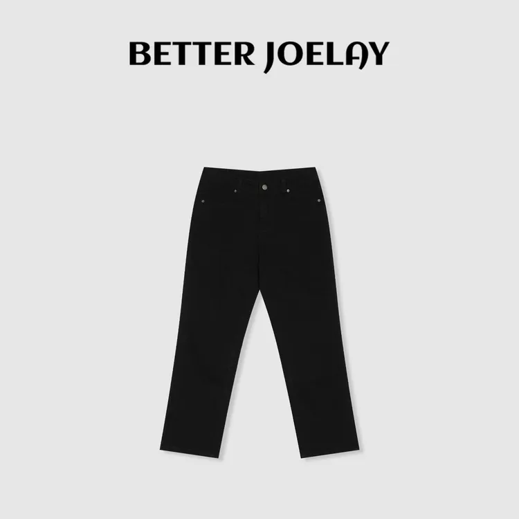 BETTERJOELAY-【打烊小酒馆】高端百搭牛仔裤水洗时尚宽松ZZ2051
