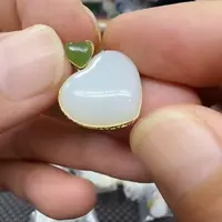 【老郑家】18K金和田玉吊坠  多样性发一件 