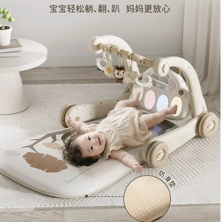 婴儿脚踏钢琴健身架玩具0-6个月12新生儿礼盒0-1岁的满月宝宝礼物