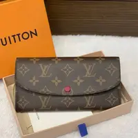 99新 LouisVuitton/路易威登 思斯专属LV豆豆玫红钱包 THWY221