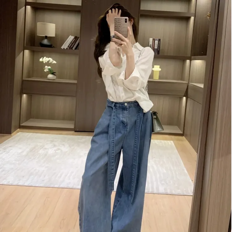 2025春季新款时尚打底衬衫气质显瘦洋气休闲百搭性感辣妹外穿宽松