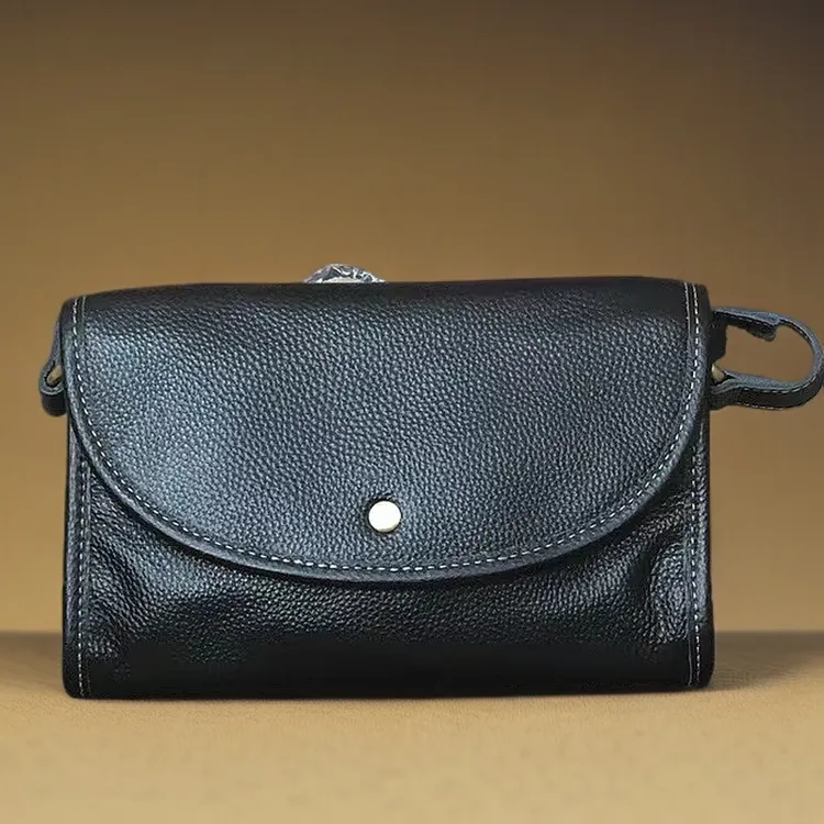 秋冬新款大号馒头包真皮女包斜挎百搭休闲单肩包头层牛皮背包8647