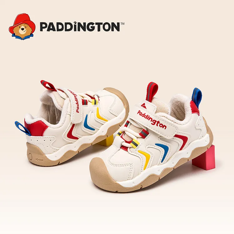 帕丁顿熊儿童学步鞋1-6岁男女宝加绒加厚机能鞋防滑软底鞋PD875