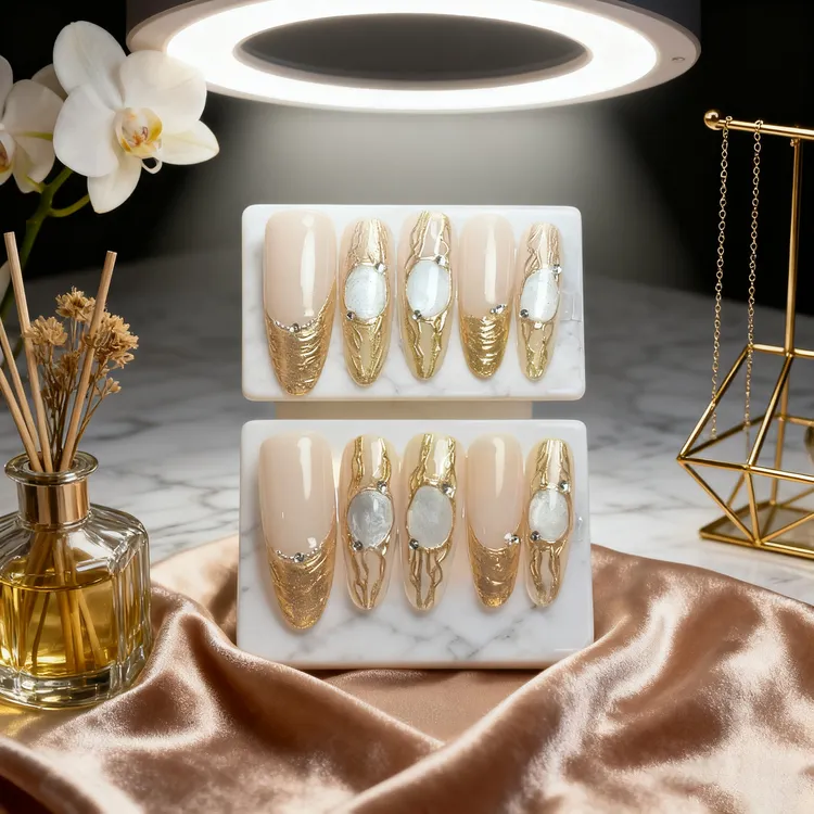 【布契拉提】气质细腻奢华的手工技艺精致优雅的高颜值ins风穿戴甲