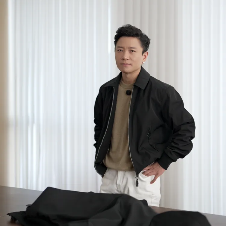 SEASONMARK冬季新款三防翻领棉服商务休闲百搭简约保暖纯色外套商品图