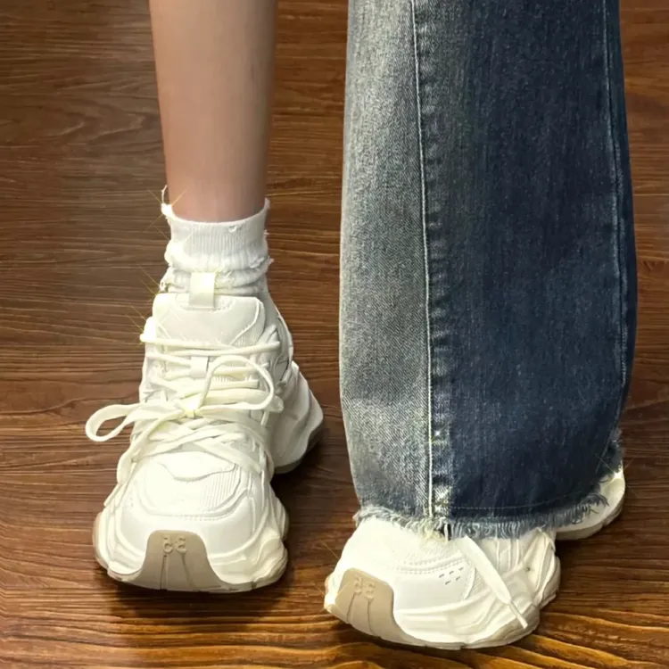 【万达撤柜】【万达撤柜】老爹鞋女款小白鞋2025新款春季百搭chic