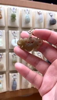 【闪购商品】和田玉（糖玉）颈饰未镶嵌凤凰吊坠