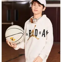 【官方旗舰】AIR JORDAN 童装男童加绒金标时尚运动连帽卫衣D188