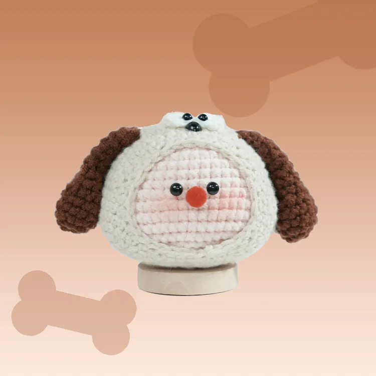 织到｜【狗狗】生肖钩织新手DIY手工编织材料包图解